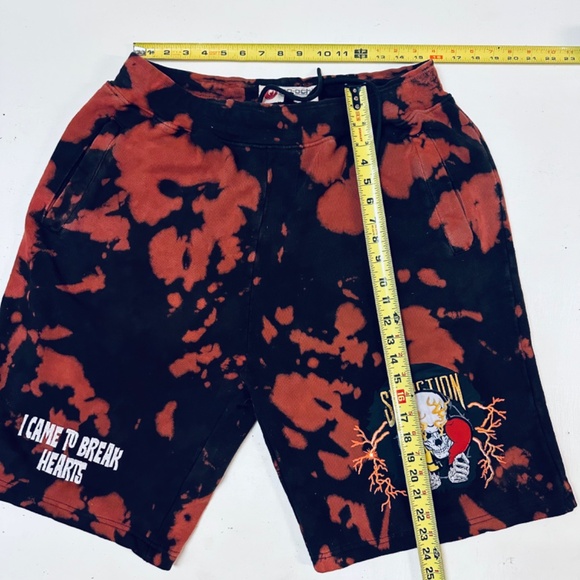 Men IRO-OCHI Break Hearts Sweat Shorts Tie Dye Size 3X - Picture 9 of 9